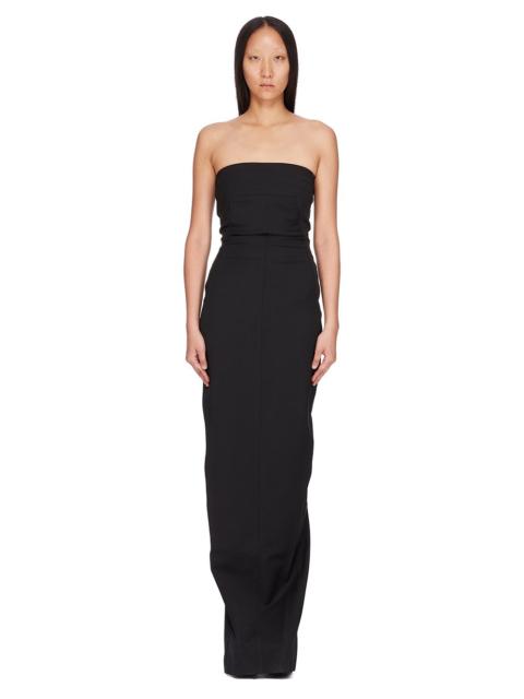 Black Concordians Bustier Maxi Dress