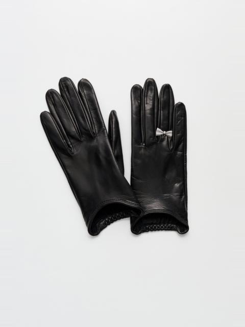 Bow Glove Black Nappa