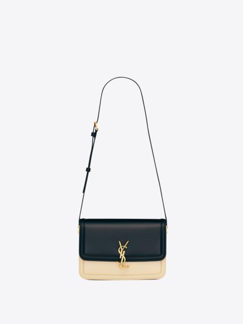 solferino medium satchel in box saint laurent leather