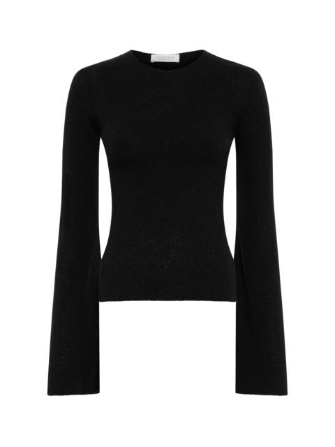 Rafa Knit Top in Black Mulberry Silk