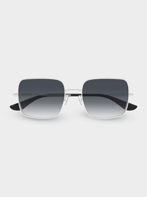 55mm Metal Square Sunglasses