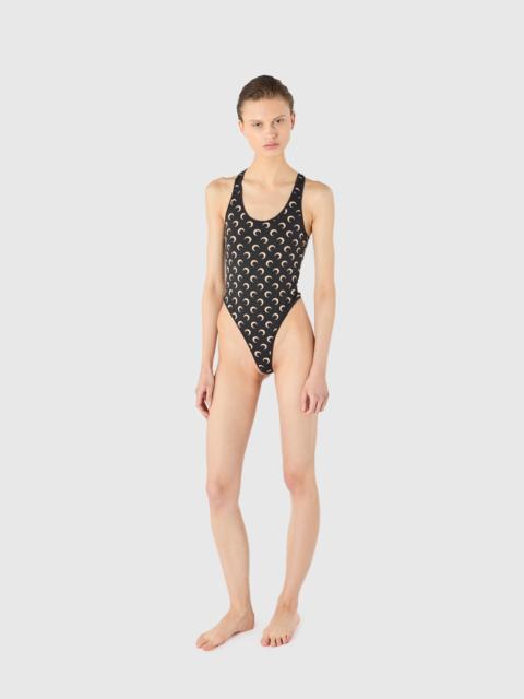 Moon printed jersey swimwear one piece