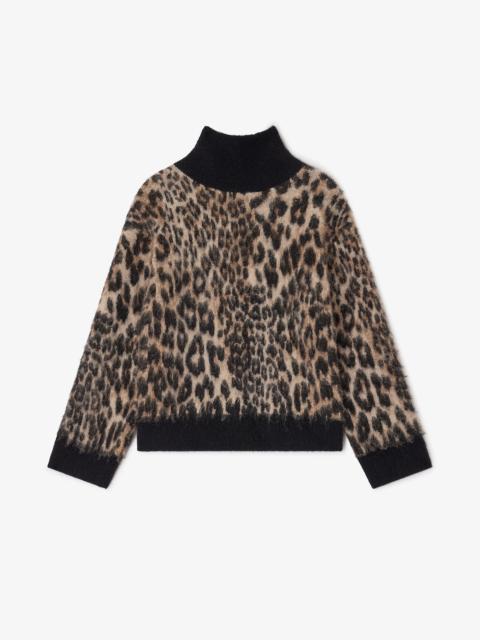 LEOPARD OPEN BACK SWEATER