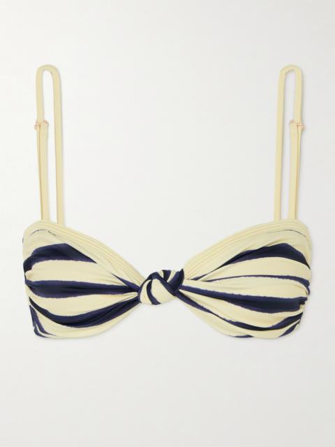 Bandana Marinera Knotted Striped Recycled Bikini Top