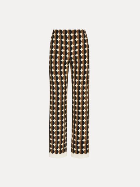 GEOMETRIC CIRCLE WOOL PANTS