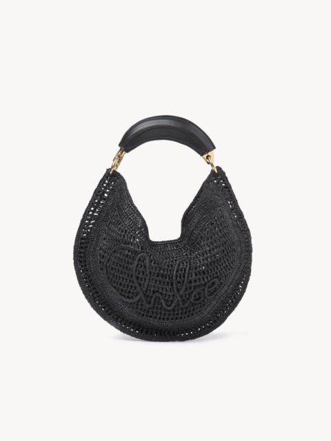 SUMMER BANANA HOBO BAG IN RAFFIA
