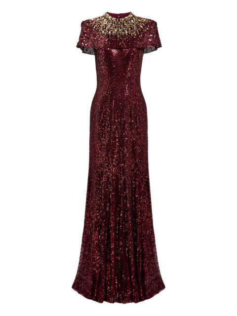Radiant sequin-embellished gown
