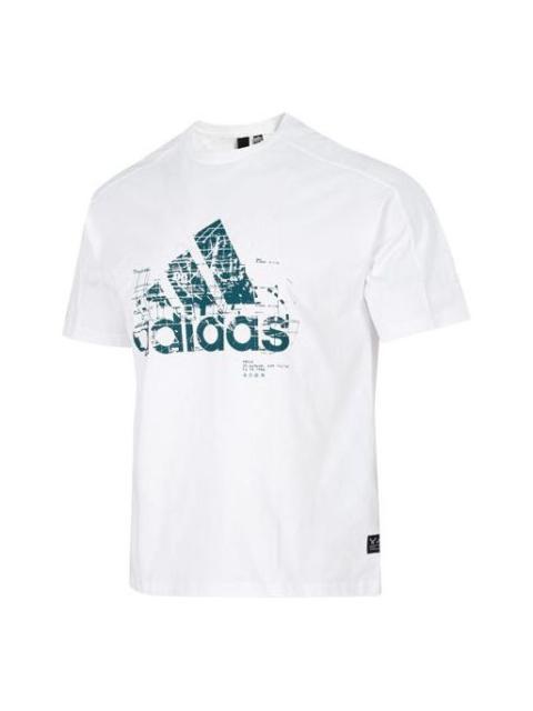 adidas M Prsve Bos Tee Athleisure Casual Sports Logo Round Neck Short Sleeve White HD0050