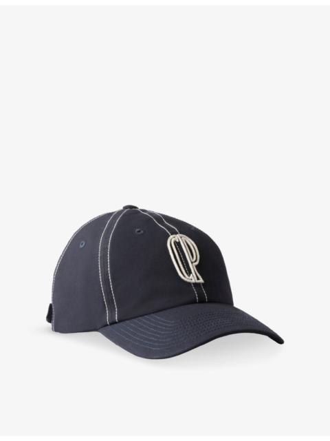 Embroidered Monogram Cotton Baseball Cap