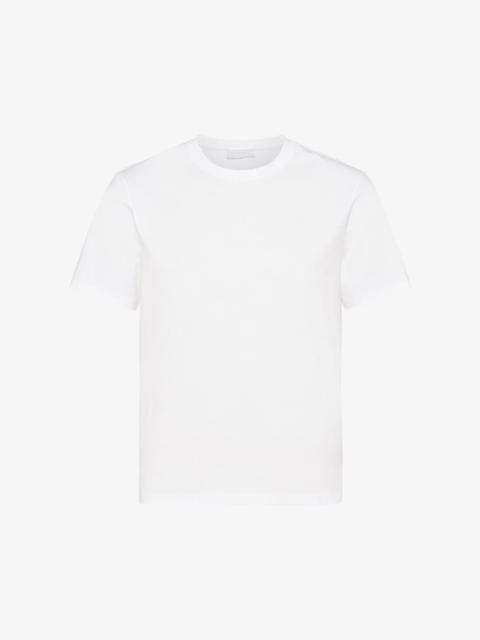 Logo-embroidered slim-fit stretch-cotton T-shirt