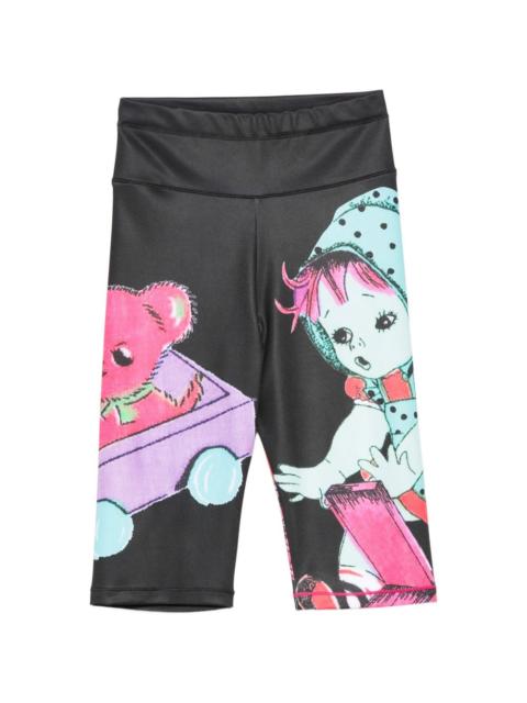 Oh NO printed bike shorts