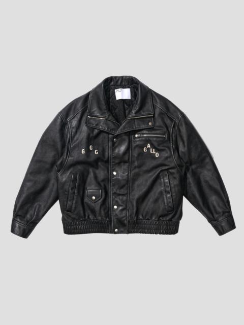 THE COMMISSION LEATHER BOMBER JACKET