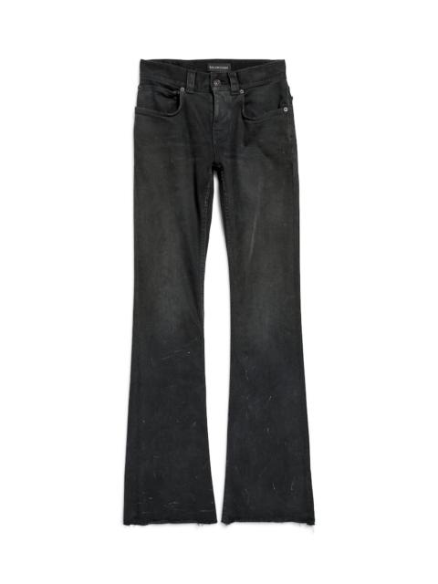 Women's Slim Fit Bootcut Pants in Black/green/red