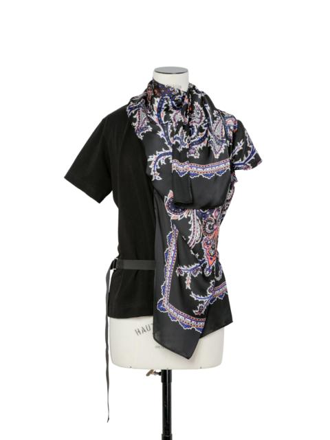 Paisley Print x Cotton Jersey T-Shirt