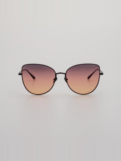 Eloise Cat Eye Sunglasses in Matt Nickel