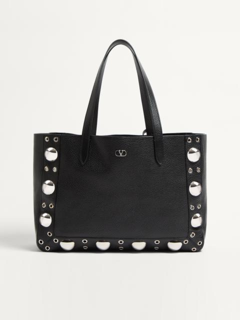VALENTINO GARAVANI NELLCÔTE MEDIUM SHOPPING BAG IN GRAINY CALFSKIN