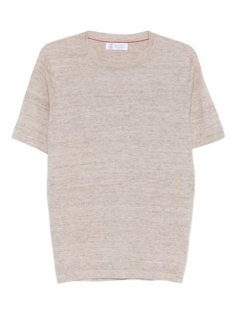 short-sleeve knitted T-shirt
