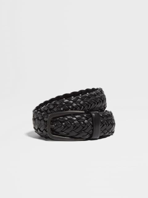 BLACK LEATHER BELT