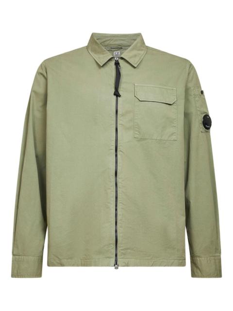 patch-pocket zip shirt jacket