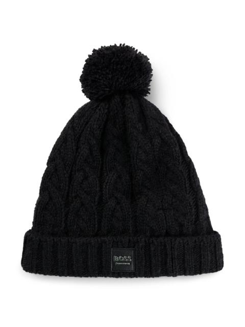 EQUESTRIAN LIGHTWEIGHT BOBBLE HAT WITH FLEECE INNER