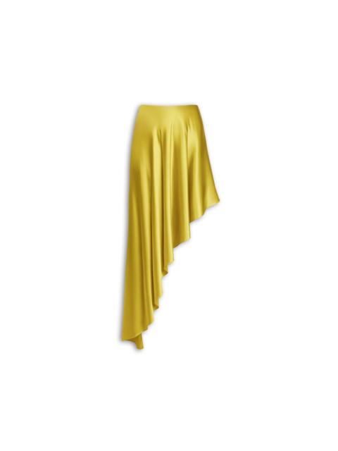 POINTED SATIN SKIRT