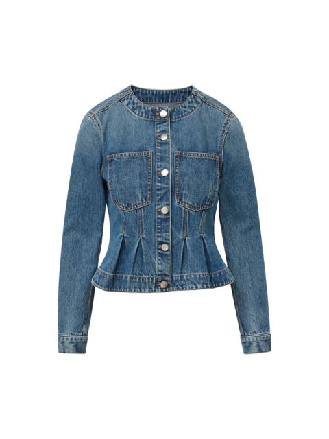 ZAHARA PEPLUM DENIM JACKET