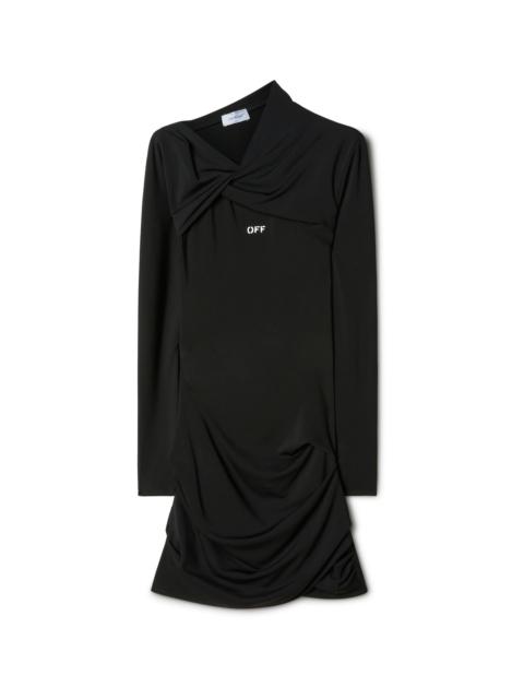 Fluid Jer Twist Mini Dress
