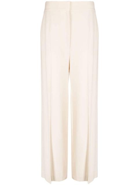 high-waisted wide-leg trousers