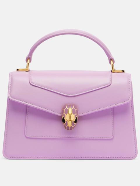 Serpenti Forever Mini leather top-handle bag