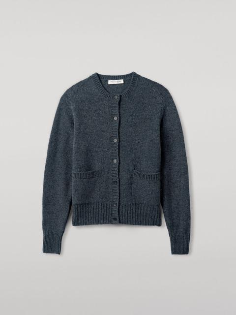 Donegal Cashmere Blue Cardigan