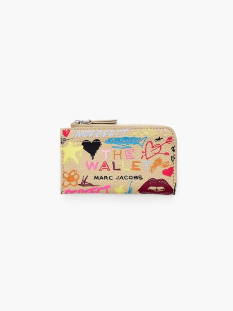 THE PUNK SCRIBBLE TOP ZIP MULTI WALLET