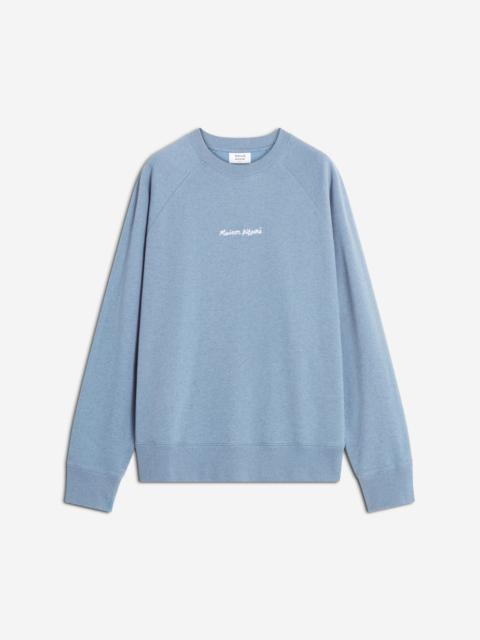 MAISON KITSUNE LINE HANDWRITING OVERSIZE SWEATSHIRT