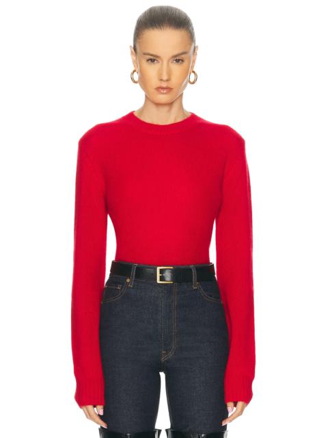 Cashmere Easy Long Sleeve Crewneck Sweater