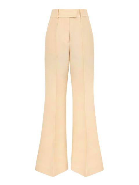 LUNA WOOL SILK FLARE PANT