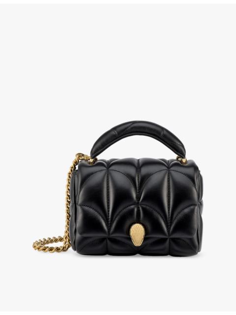 Serpenti Sugarloaf small leather shoulder bag