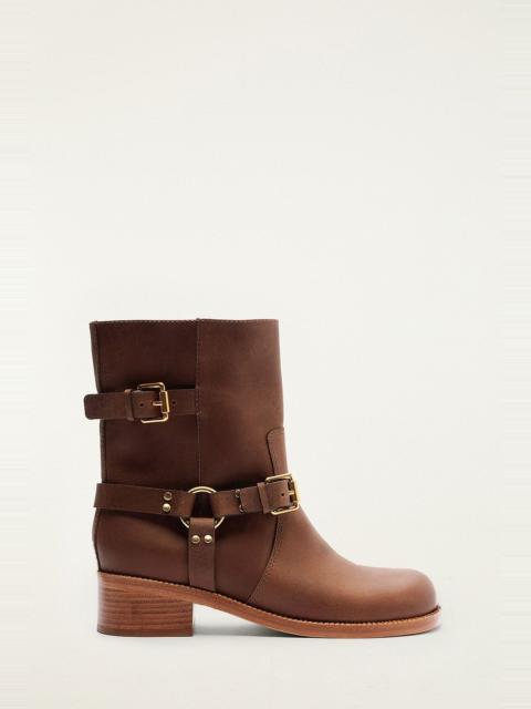 Distressed Leather Boot