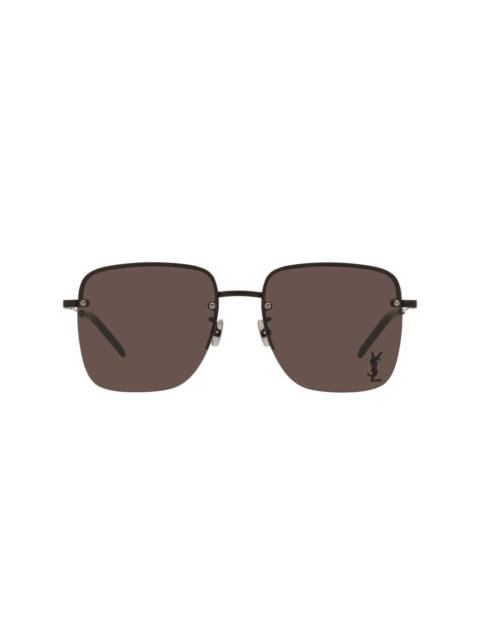monogram square rimless sunglasses