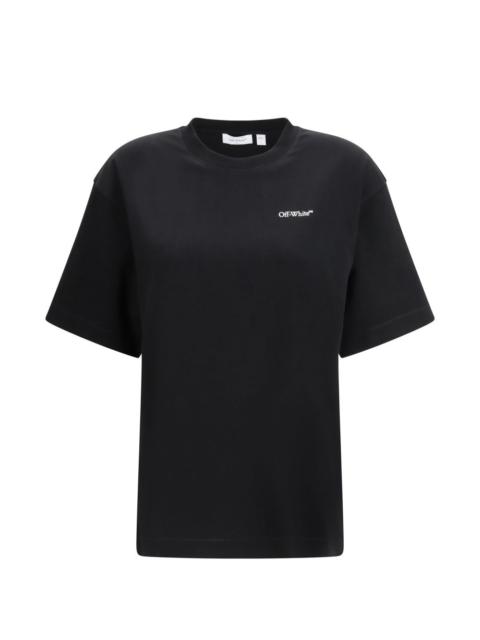 half-arrow-print T-shirt