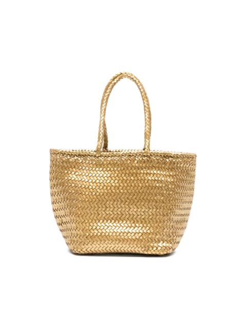 small Grace woven tote bag