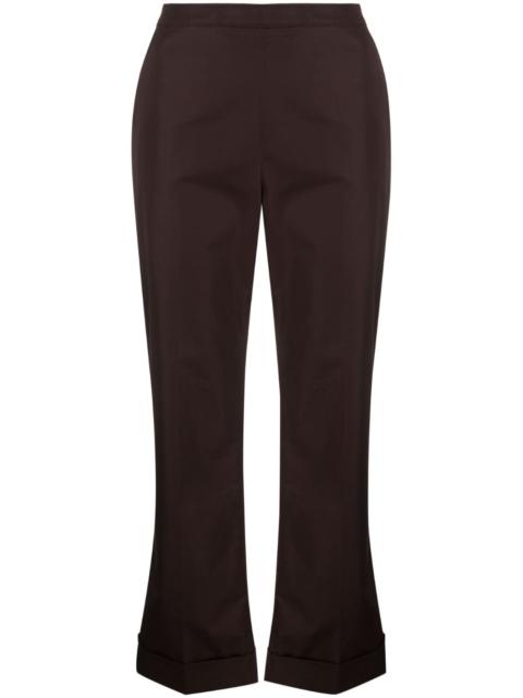 bootcut cropped trousers