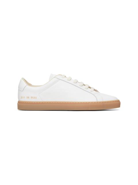White Achilles Low Profile Sneakers