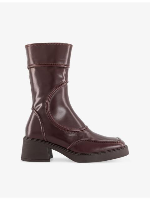 Maelene Leather Ankle Boots