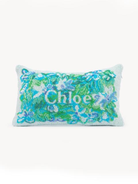 THE CHLOÉ WILD FLOWERS BEACH PILLOW IN COTTON TOWELING
