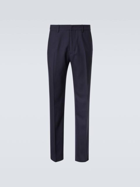 Pleated virgin wool pants