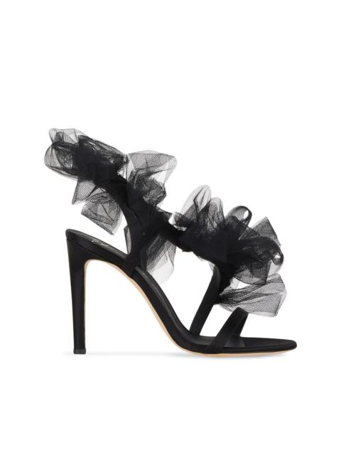 Nausica tulle-strap satin sandals