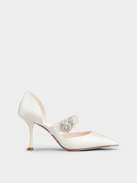 Efflorescence D'Orsay Mary Jane Pumps in satin