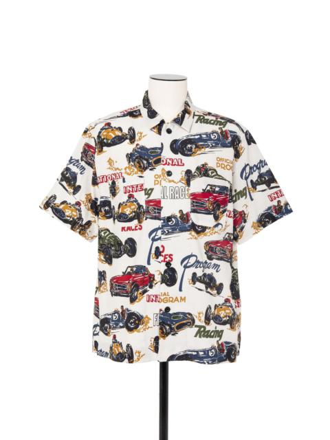 Car Race / Tropical Print Shirt