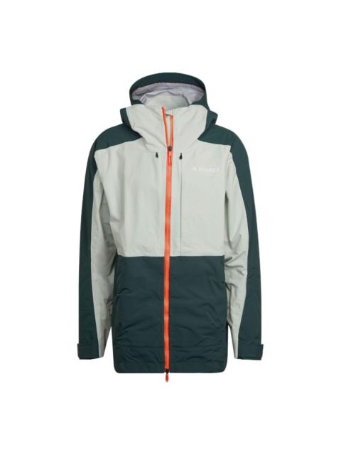 adidas Terrex Post-Consumer Snow Jacket 'White Green' HC7727
