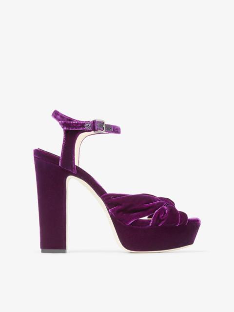 Heloise 120
Cassis Velvet Platform Sandals