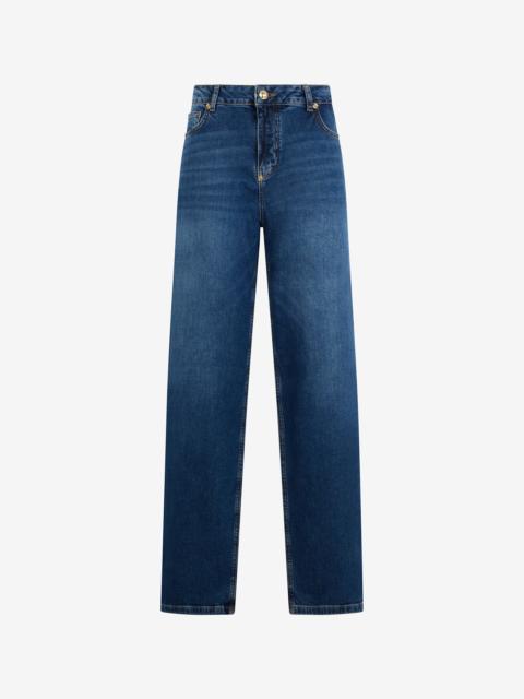 Blue Jeans Trousers with Monogram RC